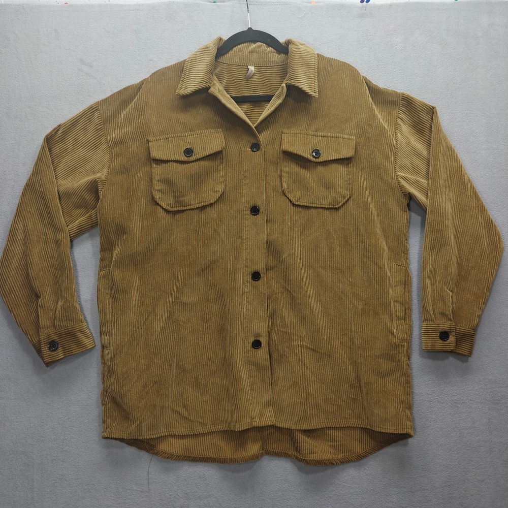 Soyaconcept Corduroy Shacket Women Large Granola Crunchy Cabin Outdoor Boho